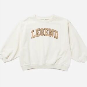 Rylee + Cru Legend Kids Cream Sweatshirt